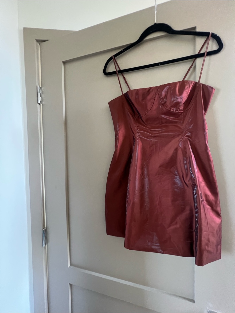 WeWoreWhat Burgundy Mini Dress